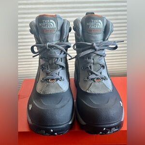 The North Face Gray and Black Men's Rain & Snow Boots